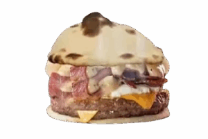 Burger naan Bacon Lovers